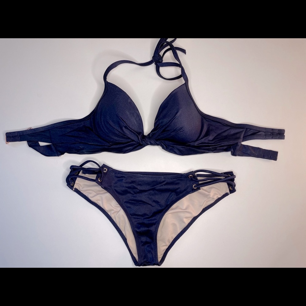 Blue bikini